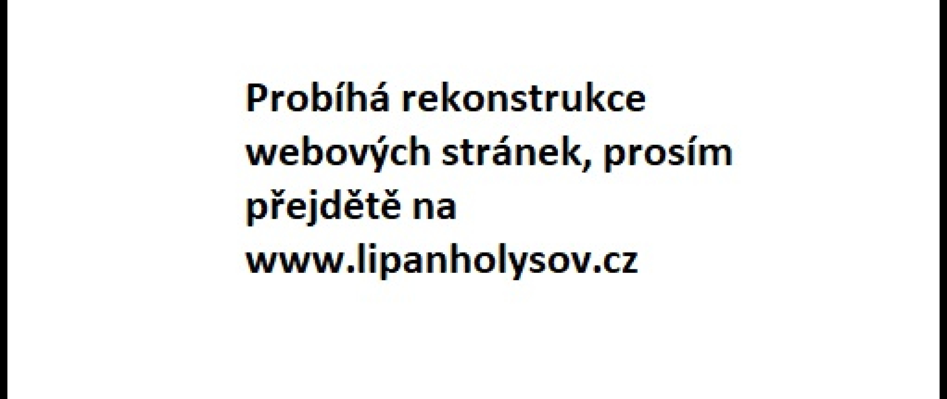 Slider Rekostrukce webových stránek, využijte www.lipanholysov.cz